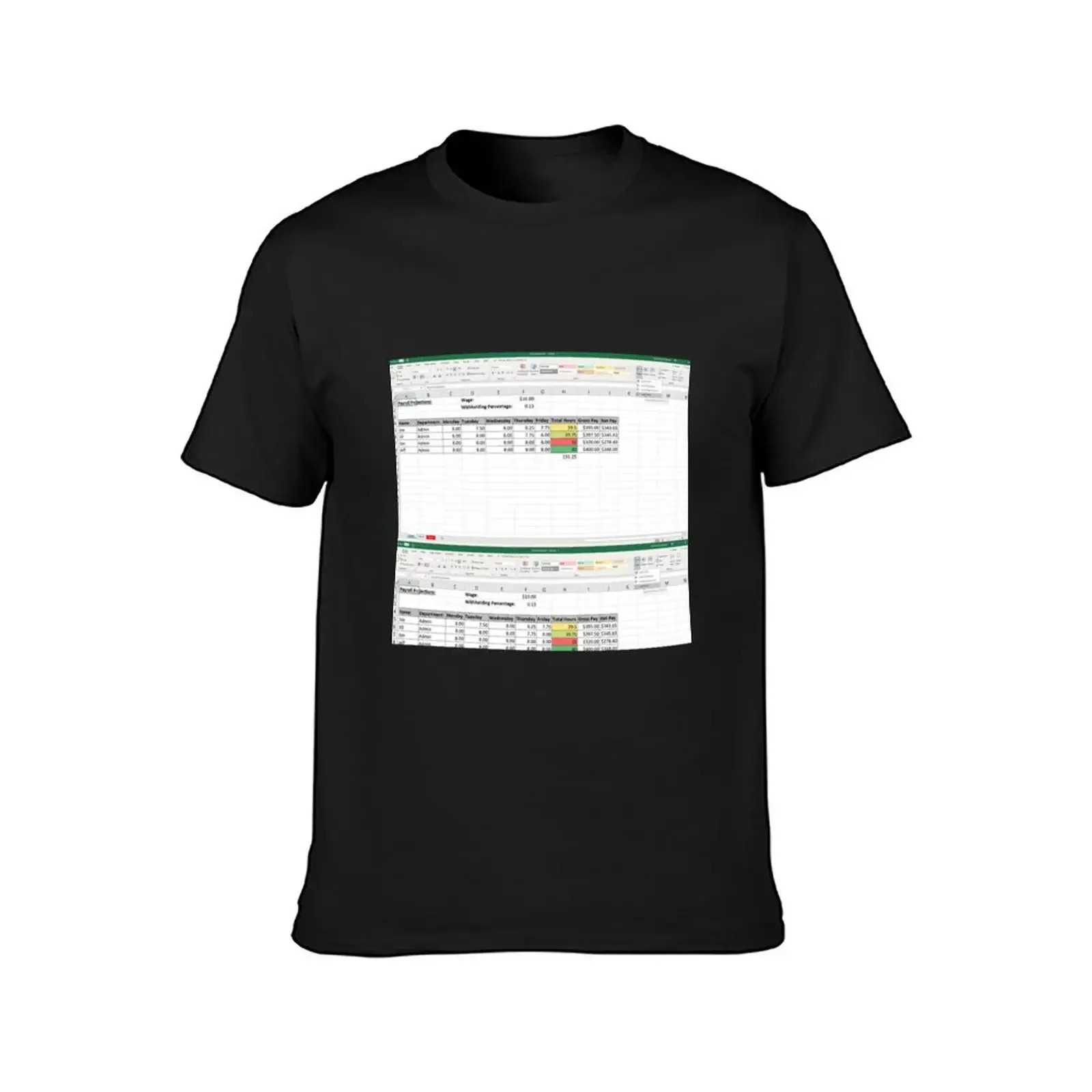 Excel spreadsheet T-Shirt cute tops vintage clothes vintage shirts graphic tees mens t shirts top quality