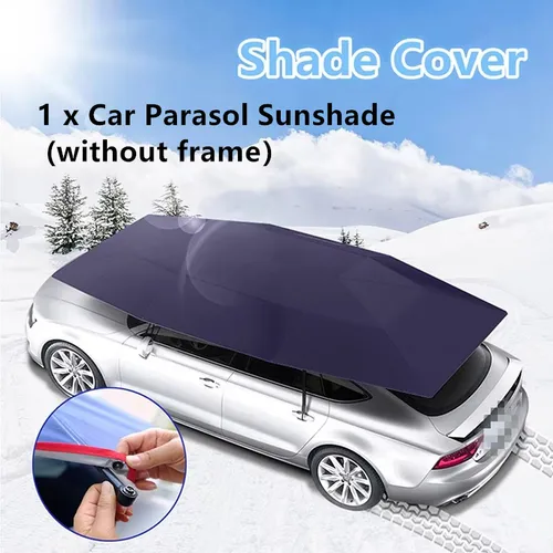 Imagen 2 del producto Parasol Universal para coche, cubierta para sombrilla, tela para tienda, protección UV, resistente al agua, 4x2,1 M