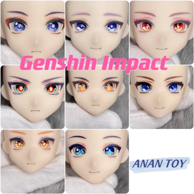 

Ob22 Doll Face Open Eyes Tartaglia Alhaitham Kaveh Zhongli Xiao Venti Handmade Faceplate Anime Game Accessories