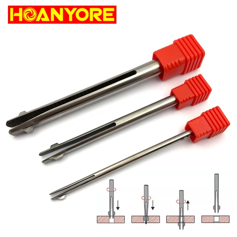 Dupla Face Chanfrador Frente e Verso 90 ° Ângulo Duplo Interno Furo de Metal Remoção Interna de Rebarba Ferramenta Cnc em Forma de t
