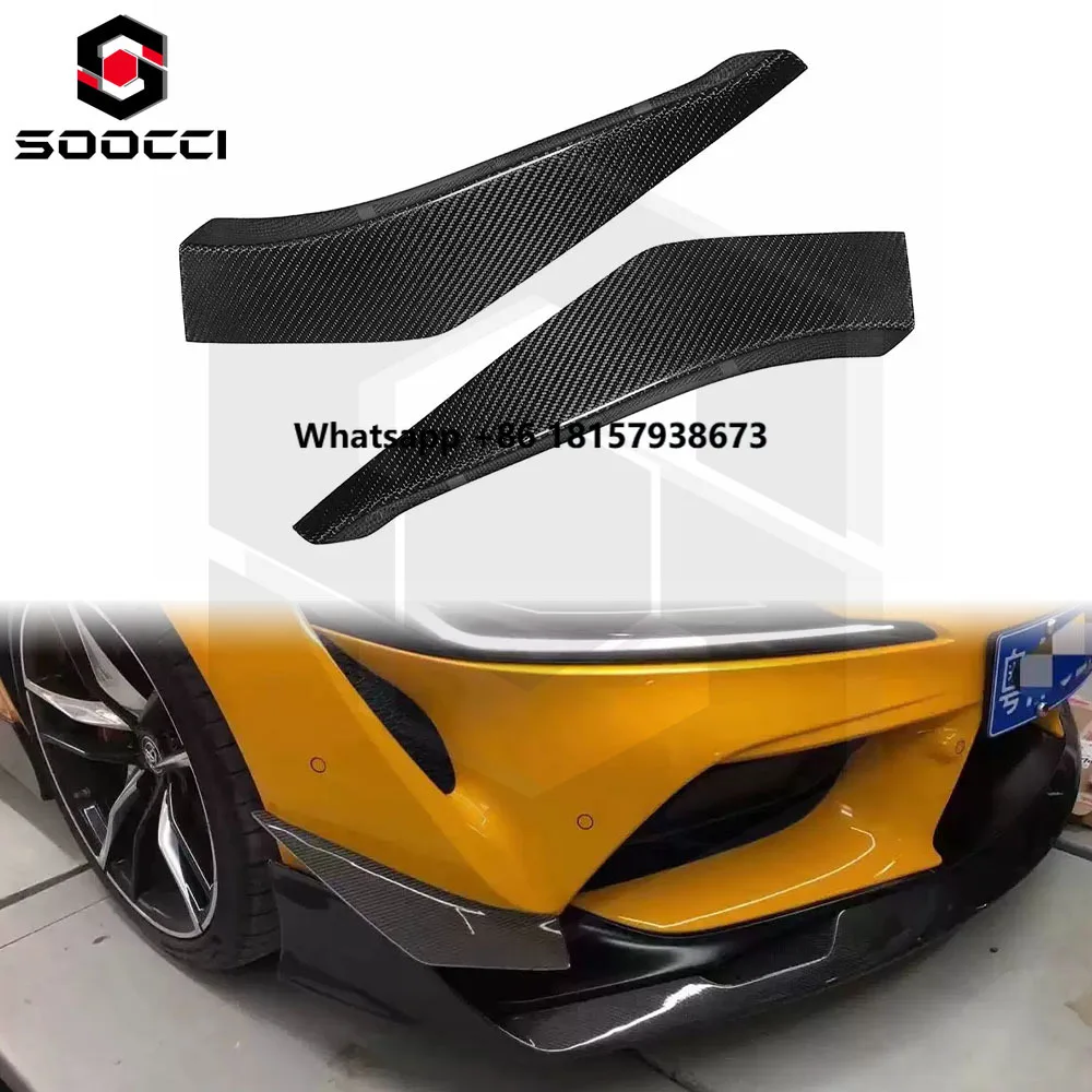 

Carbon Fiber VRS Style Canards for Supra A90 A91 MK5 GR Carbon Fiber Front Bumper Splitter Fin Spoiler