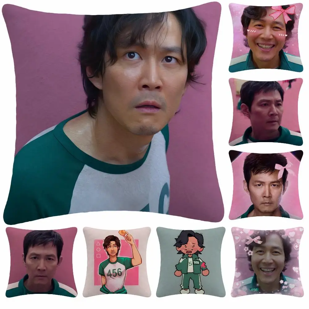 Series Drama S-Seong Gi-Hun Cushion Cover Soft Plush Decorative Sofa Bedroom Living Room Car Dorm Home Decor Gift