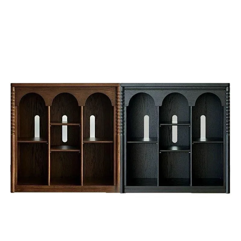 French solid wood bookcase locker module combination bookcase