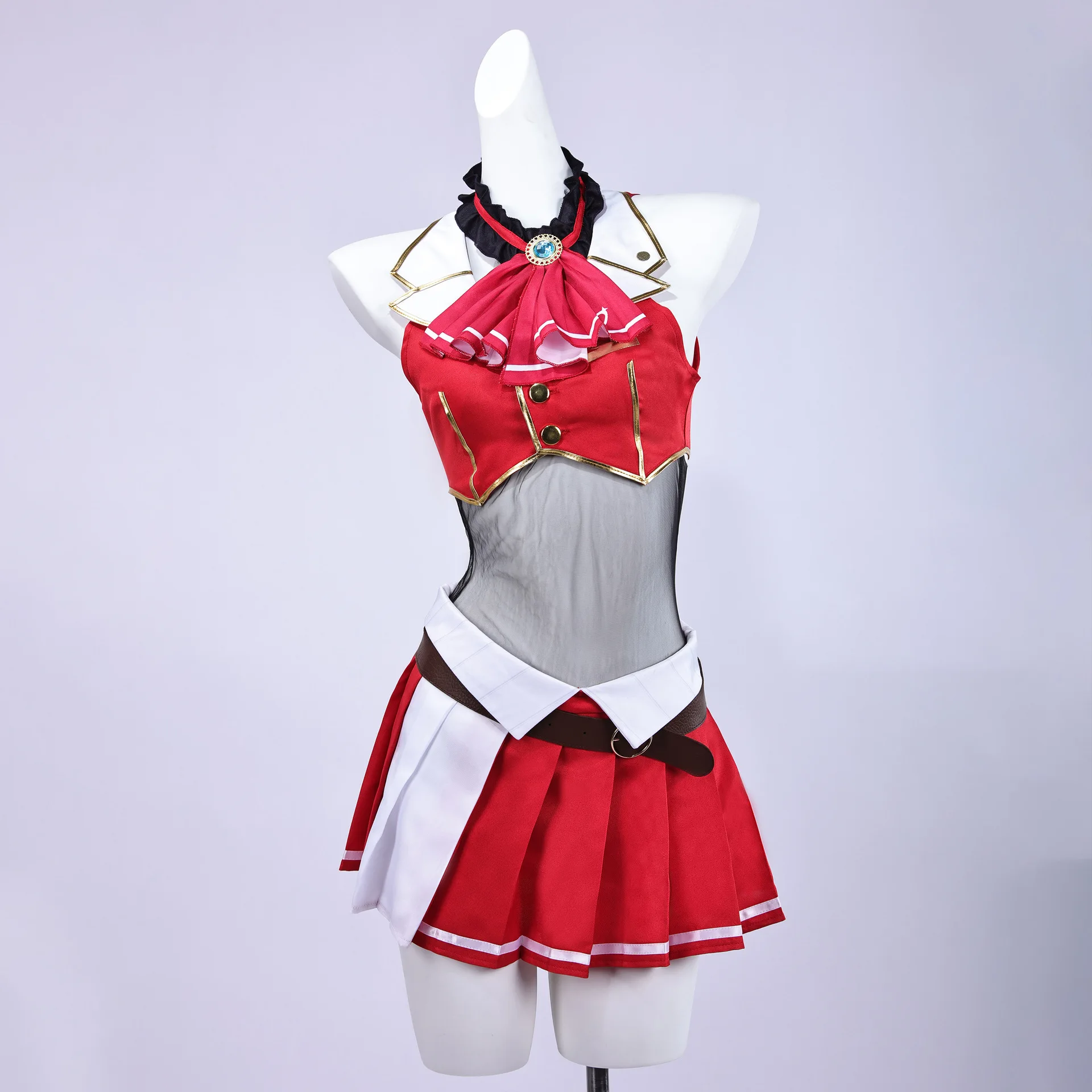Anime VTuber Hololive Houshou Marine Captain Cosplay Costume Full Set Uniform Dress Suit Shoes Wig Cosplay Costume Women
