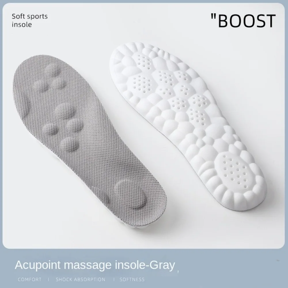 

New Arch Support Cloud Soles 4D Massage High Elasticity Sport Insoles Super Soft Breathable Shoe Pads for Men and Women