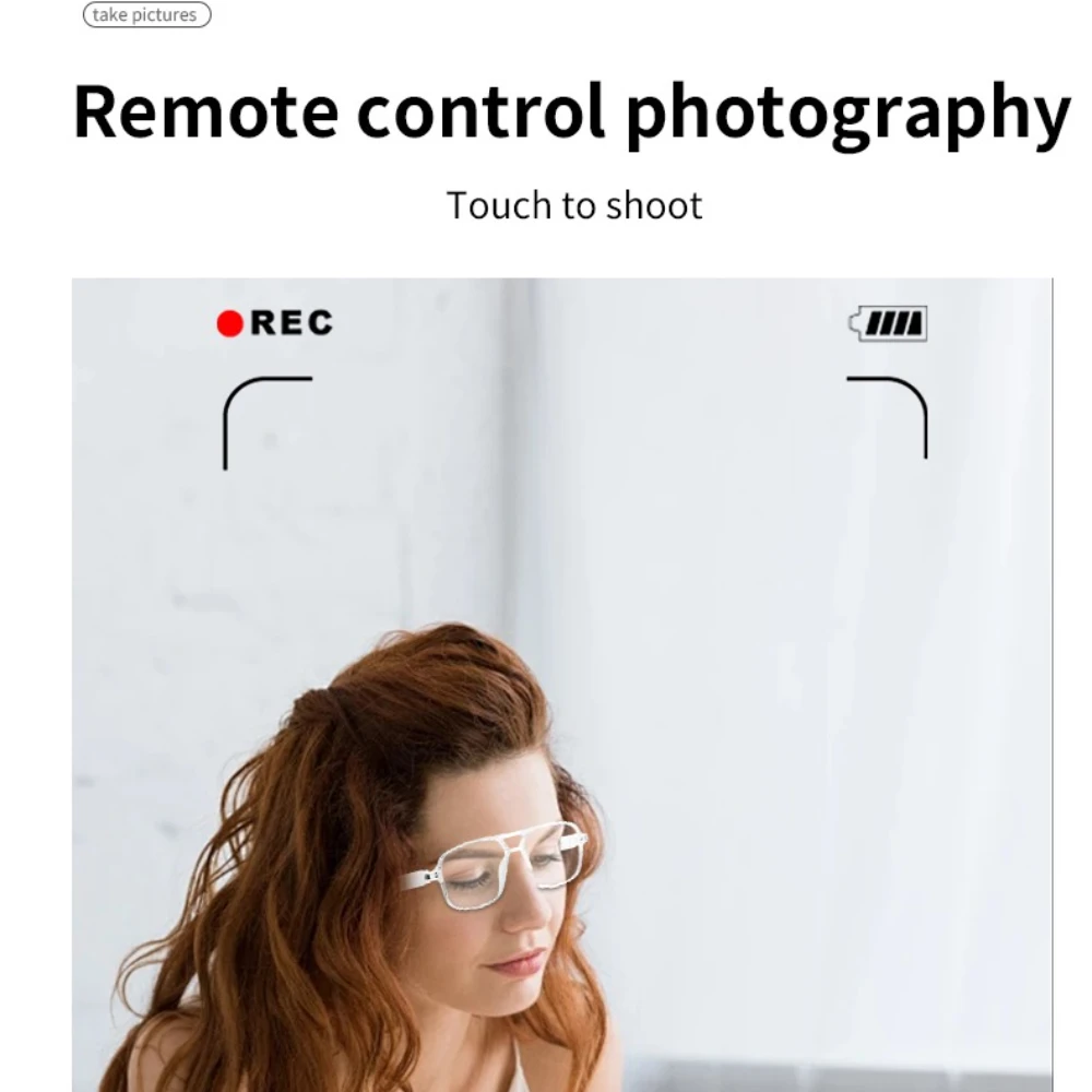 Gs10 óculos inteligentes bluetooth fazer receber chamada música câmera redução de ruído uv 400 anti luz azul óculos presentes das mulheres dos homens