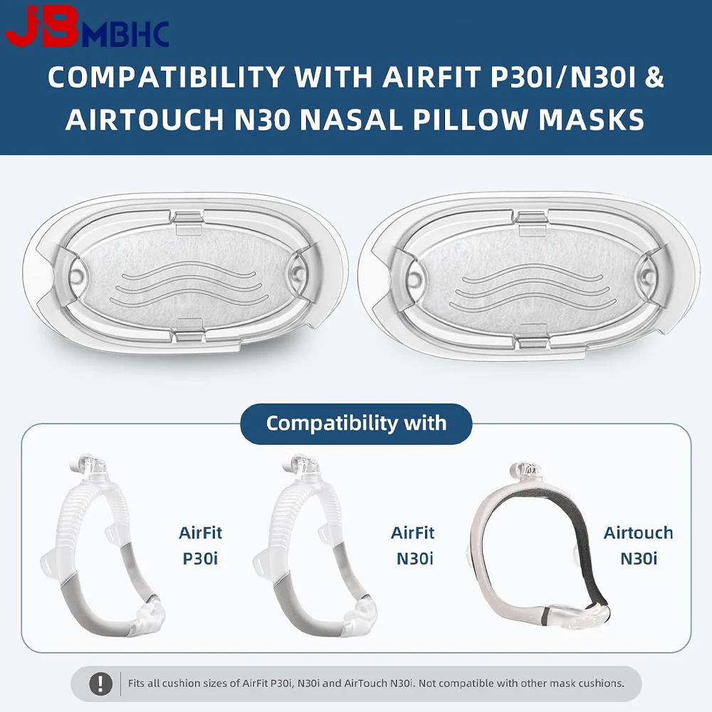 Nasal Pillow Cushion Exhalation Vent Insert Compatible with AirFit N30i P30i, Multi-Hole Design, CPAP Replacement Vent Filters