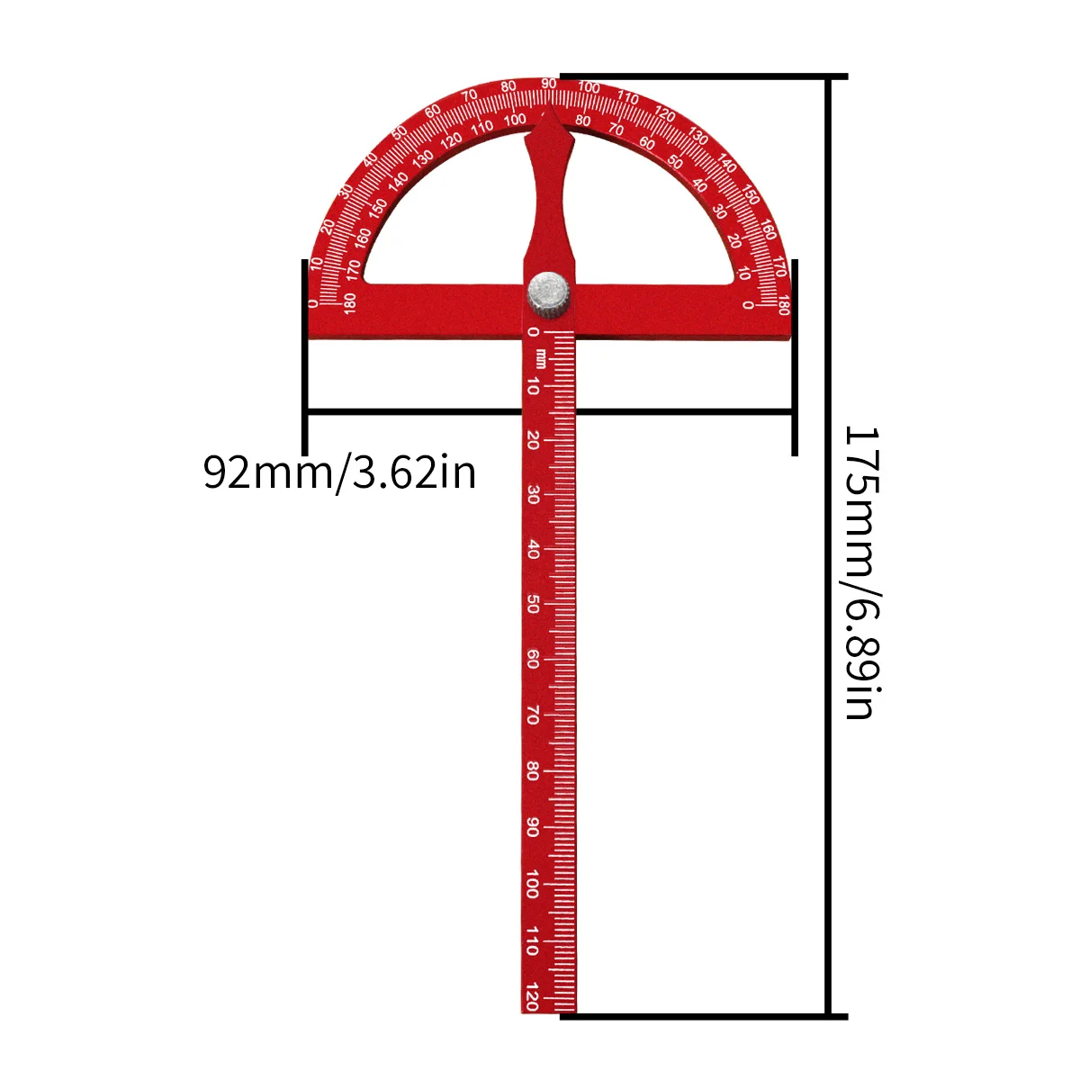 0-180 Degrees  Angle Protractor Square Finder, Adjustable Construction Protractors for Carpenters Measuring Tool Diy Hand Tools