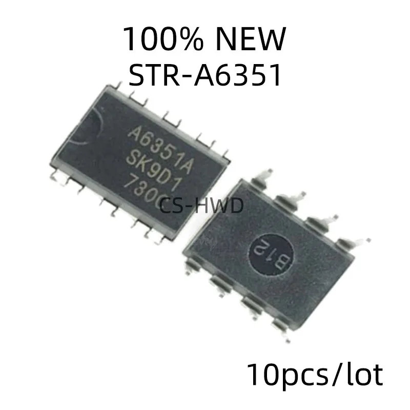 10PCS STR-A6351 A6351 A6351A DIP-8 New LCD power management chip