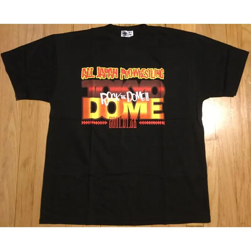 Vintage 2001 All Japan Pro Wrestling t shirt L wrestling Giant Baba puroresu