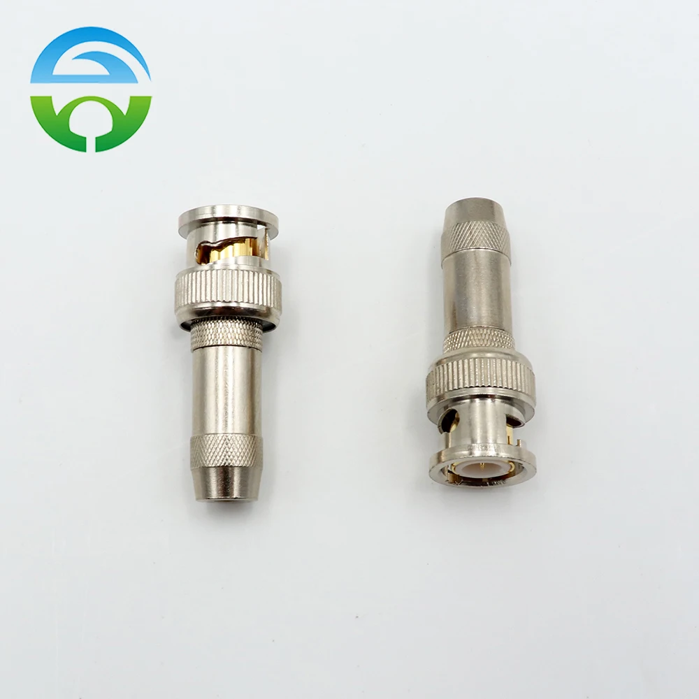 Adaptador Coaxial macho hembra de fibra BNC, Conector de cobre, 10 piezas, HY-11-BNC