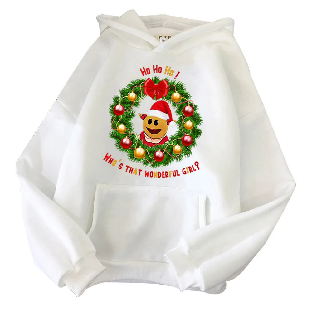 Nanalan Who's That Wonderful Girl Hoodie Nanalan Christmas Sweatshirt Nanalan Cartoon Hoodie Pullover Tops Streetwear