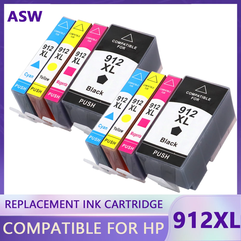 For HP 912XL Ink Cartridge For HP 912 OfficeJet Pro8010 8012 8013 8014 8015 8017 8018 8020 8022 8023 8024 8025 8026 8028