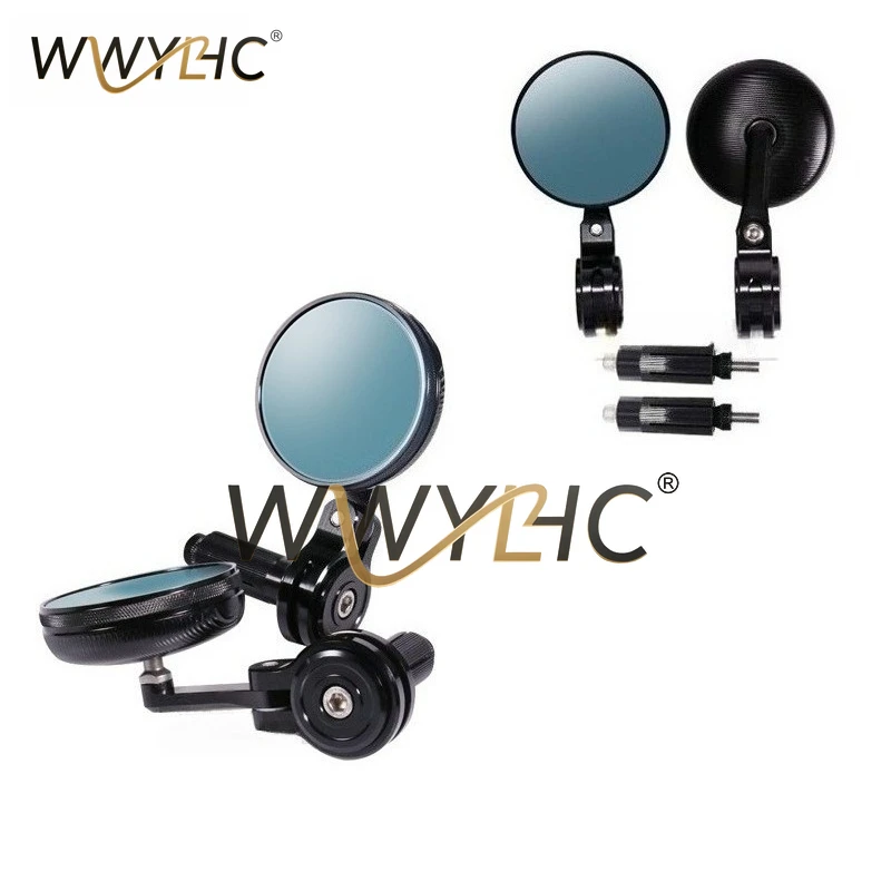 Suitable for Retro CNC Motorcycle Rearview Mirrors, High-quality Handle Mirrors, Decorative Accessories, Small Round Mirrors