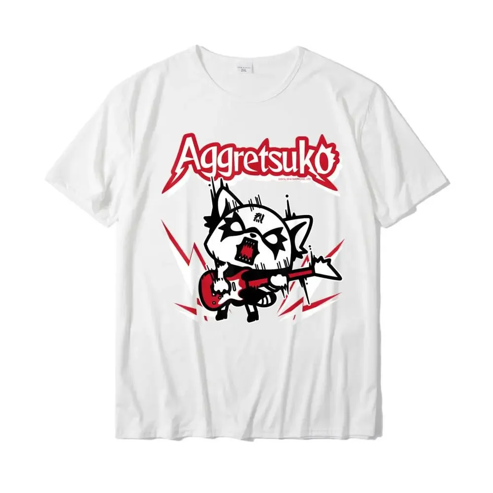 Aggretsuko Rocker Rage Tee Shirt Casual Custom Tops T Shirt New Design Cotton Women Top T-Shirts Plus Size 70905