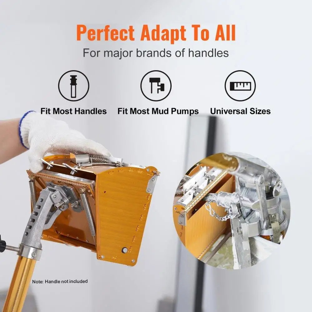 صندوق تشطيب من الألومنيوم للجدران الجافة ، واقي طين سريع التنظيف ، شفرات من الفولاذ المقاوم للصدأ ، 10 × 12 بوصة