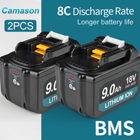 2PCS Camason 9Ah Battery For MAKITA 18V Power Tools Replacement Accessories BL1890 18 v Li-ion Rechargeable batteries Pack