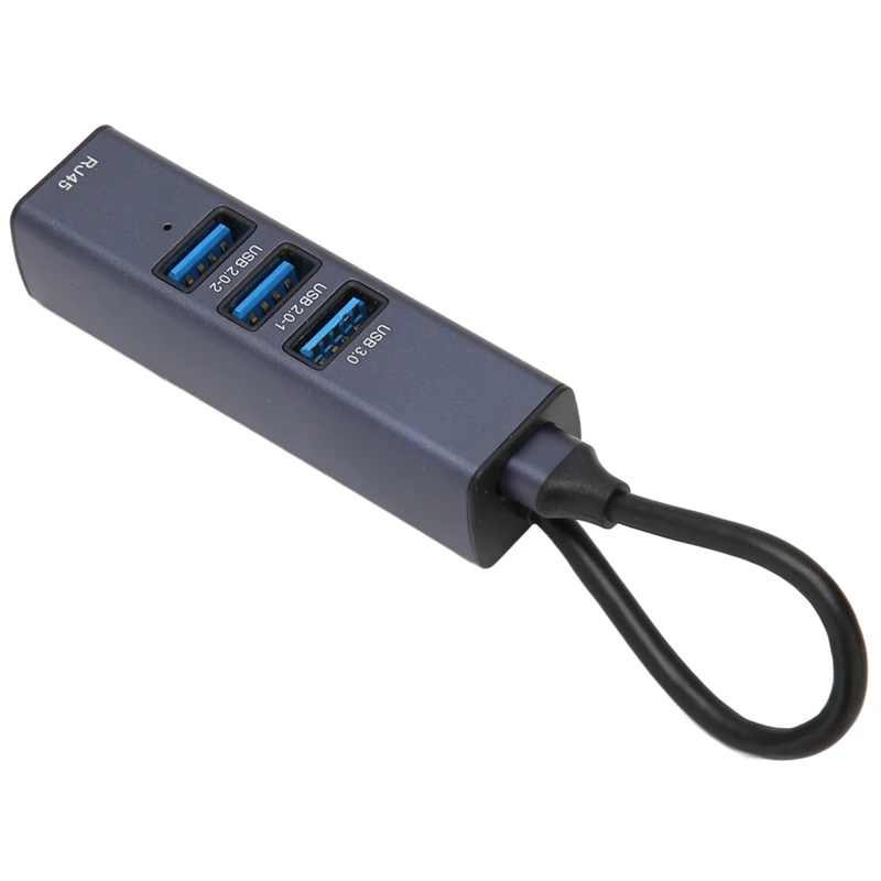 USB C에서 이더넷 어댑터, RJ45 기가비트 이더넷 포트, 4 in 1 USB C 허브, 노트북용 스토리지 홀
