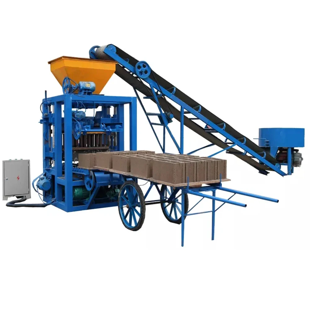 QT4-24 Building Brick Making Machine For Sale In Zimbabwe