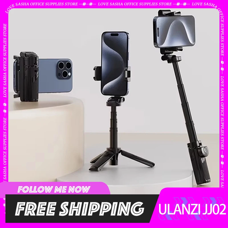 

Ulanzi JJ02 Tripod Support 4 Section Stretchable Bluetooth Selfie Stick Rotating Handle Custom Pole Selfie Grip For iPhone16 15