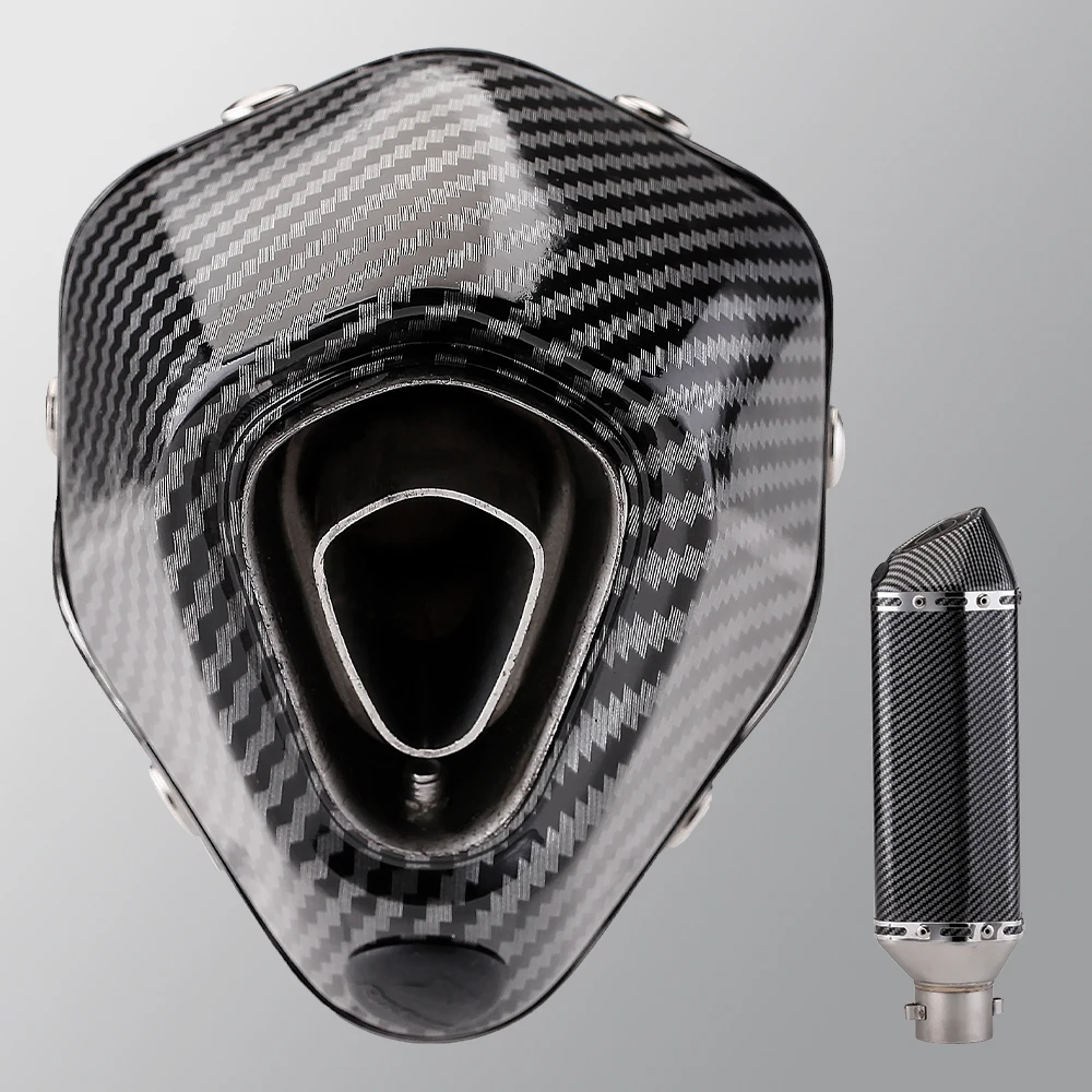 For Yamaha Zuma 200CC 150CC GY6 100cc Scooter Motorcycle Full Exhaust Escape Muffler System Modified  Front Middle Slip on