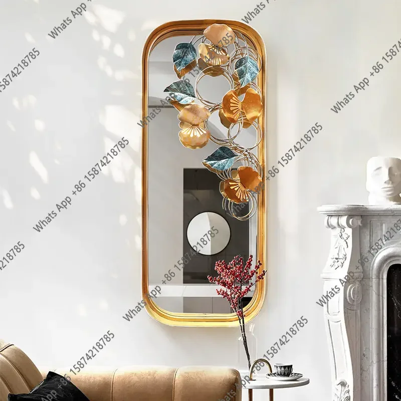 Gh Small Flower Green Plant Meal Decal Soft Decoration Wrought Iron Background Decorative Mirror Door And Window Beautification