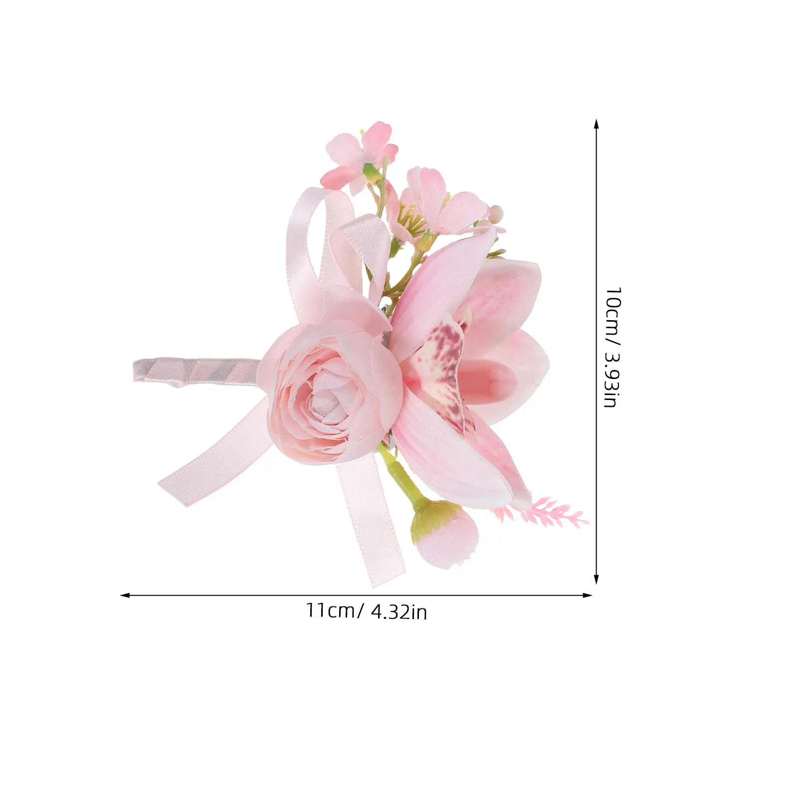 Lightweight Pink Wedding Boutonnieres for Groom and Groomsmen Artificial Flowers Corsage Buttonhole Rustic Elegant Formal Dinner