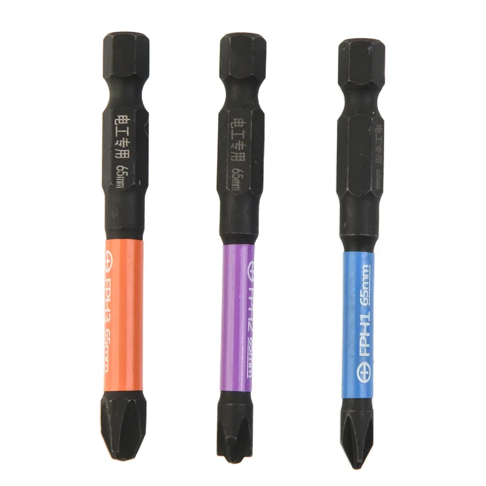Embout de tournevis magnétique spécial FPH FPZ, embout croisé à fente, acier allié, embout antirouille, interrupteur à douille d\'électricien, 65mm,