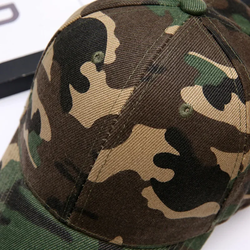 Men Women Summer Cotton Camouflage Printed Baseball Caps Sunhat Outdoor Unisex  Sports Adjustable Snapback Anti-UV Hat Visors