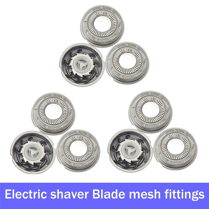 9 PCS Electric Razor Blade for Flyco Razor FR6 Shaving Shaver Head Replacement Accessories Double Ring Blade image 3