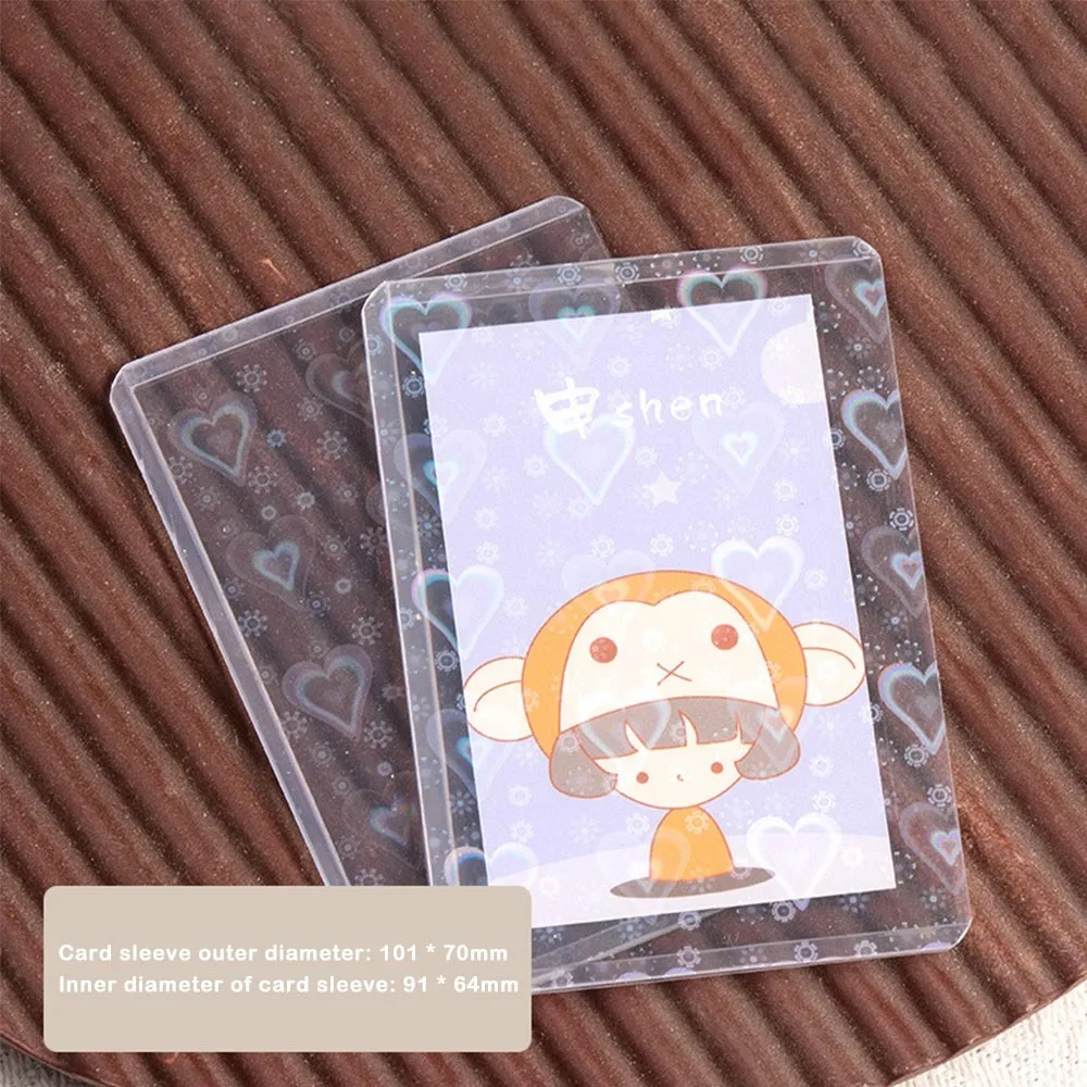 

10 шт. 35PT держатель для карт Idol прозрачный пластиковый прозрачный держатель для фотокарт водонепроницаемый витрина Idol защитные рукава для фото