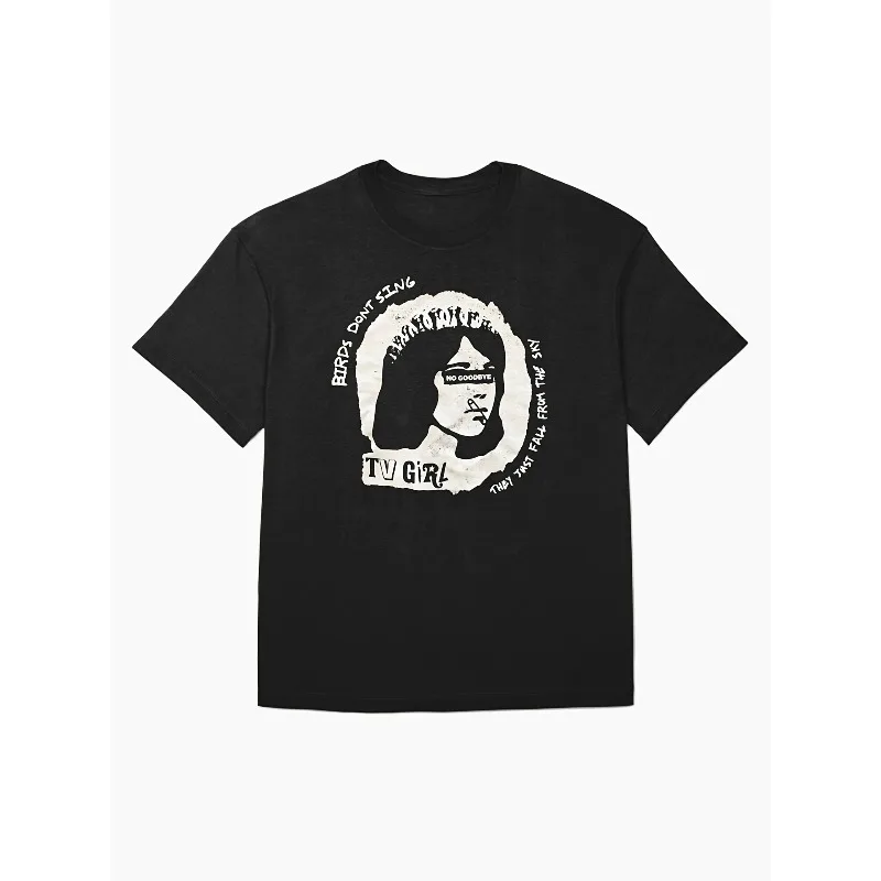 Tv Girl No Goodbye Extra Large T-shirt Summer New Style Unisex Casual Cotton T-shirt