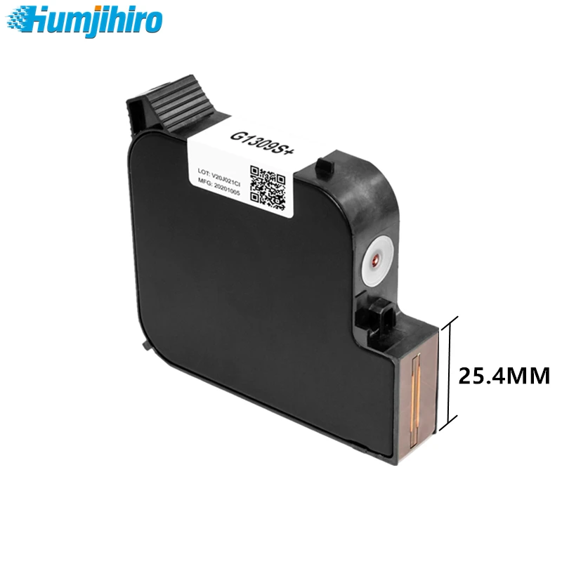 G1309S+ Printer Ink Cartridge Quick-drying 25.4mm Print Height Black Red Blue Green Yellow Handheld Inkjet Printer
