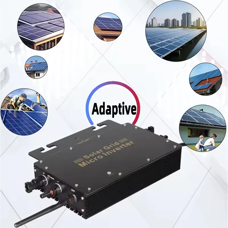 800 واط 700 واط 600 واط الشمسية شبكة التعادل مايكرو العاكس مقاوم للماء IP65 MPPT DC18-55V المدخلات AC120-230V الناتج ل 30 فولت 36 فولت لوحة طاقة شمسية