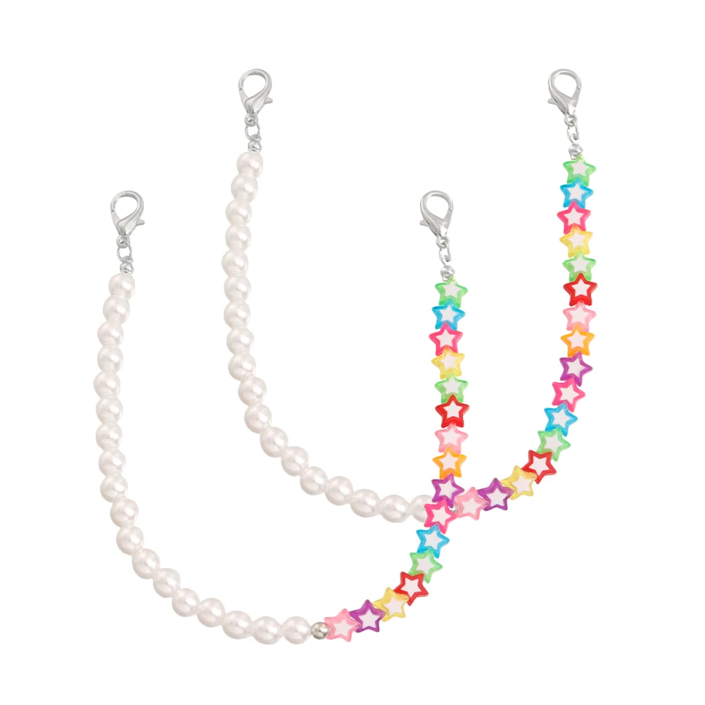 

Five pointed Star Shoe Chain Zinc Alloy Pearl Decoration Lightweight Fashion Accessories Shoelace Charms Boot Jewelry Shoe Charm