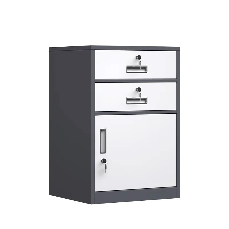 Lockable Steel Under Desk Pedestal, Mobile Drawer Low Cabinet, Office Document Storage Unit