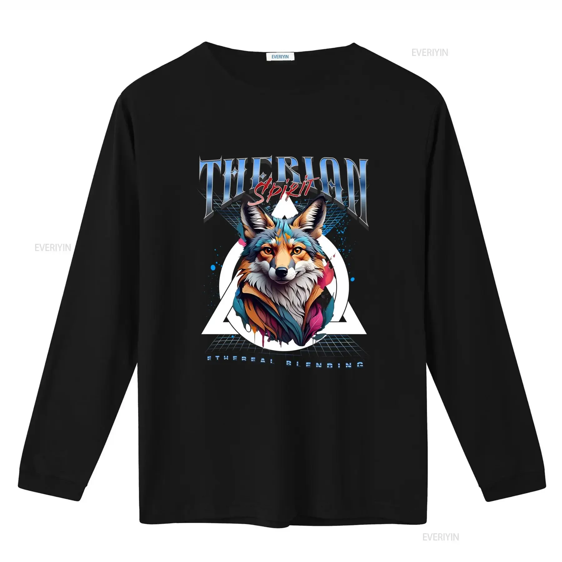 Therian Spirit Fox Etherian Blending T Shirt Ideal for Animal Lovers Concertgoers Street Style Trendsetters vintage Washed