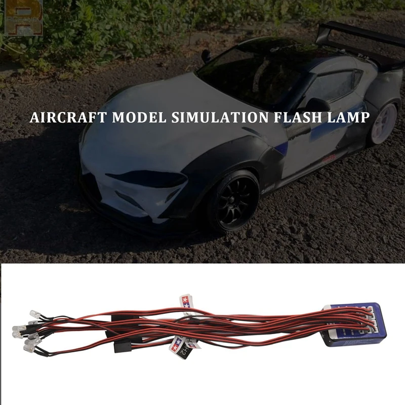 ●12 LED Lighting Kit Steering Brake Simulation Flash Light for 1/10 Scale Models RC Car Yokomo AXIAL-A57M view 3