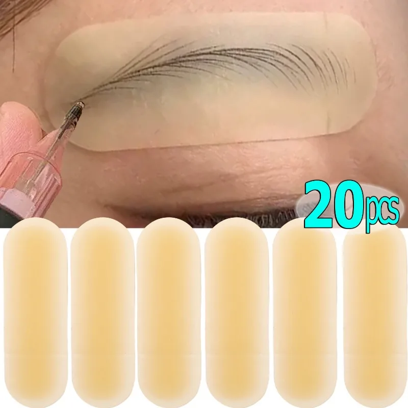Microblading Practice Skin Silicone Eyebrow Tattoo Training Pads for PMU Artists Beginner Reusable Brow Mapping Transfer Sticker