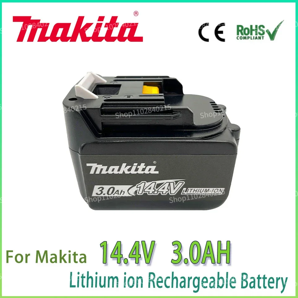 

Makita 3000mAh 14.4V Rechargeable Lithium Ion Battery for LED Indicator BL1430 BL1415 BL1440 196875-4 194558-0 195444-8