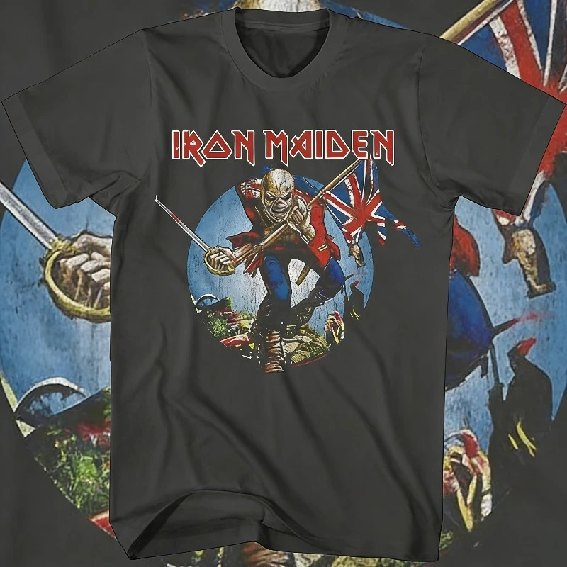 

Лето 2023, футболка Iron Maiden Somewhere in Time из 100% чистого хлопка с принтом, винтажная футболка с рок-группой Eddie Cyborg MOTO