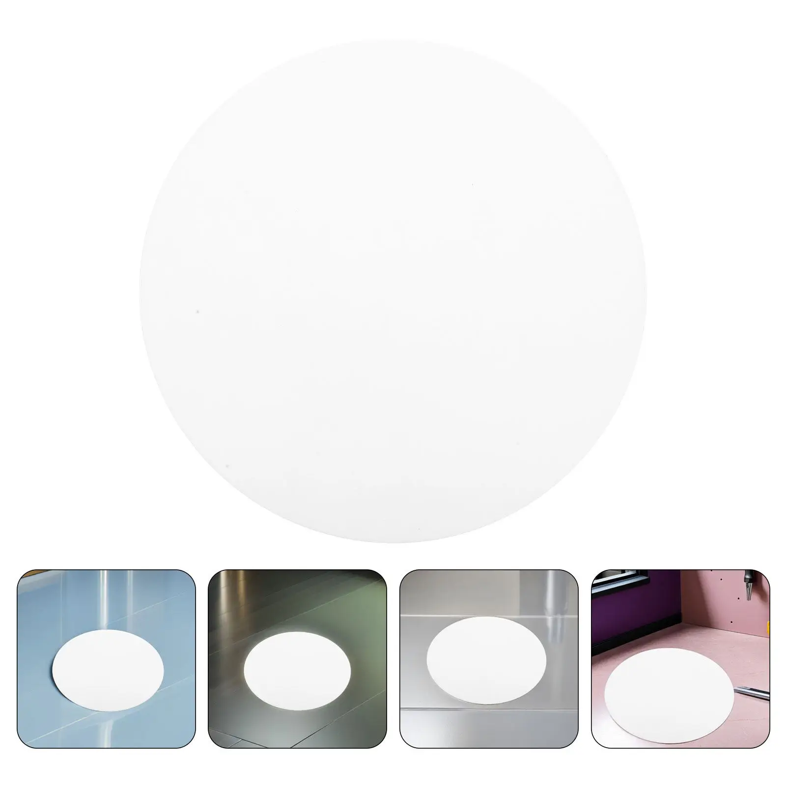 4Pcs Round Acrylic Light Shade Panel 18Cm Ceiling Lamp Cover Replacement Diffuser for Home Commercial Lighting Fixture
