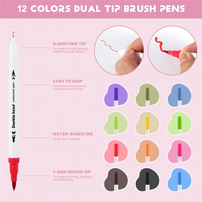 A5 Hardcover Dotted Journal Notebook With 184 Numbered Pages,Dotted Journaling Kit For Beginner