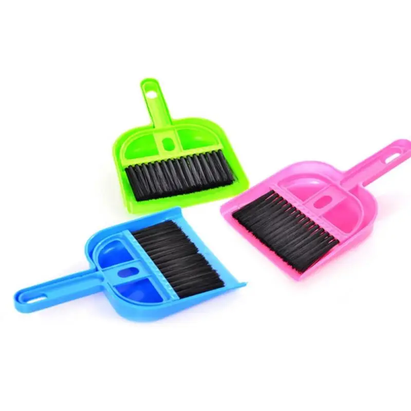 Mini Small Pet Cleaning Kit Dustpan Broom Sweep Brush For Chinchilla Guinea Pig Hamster Cleaning Tool Accessories Desktop Sweep