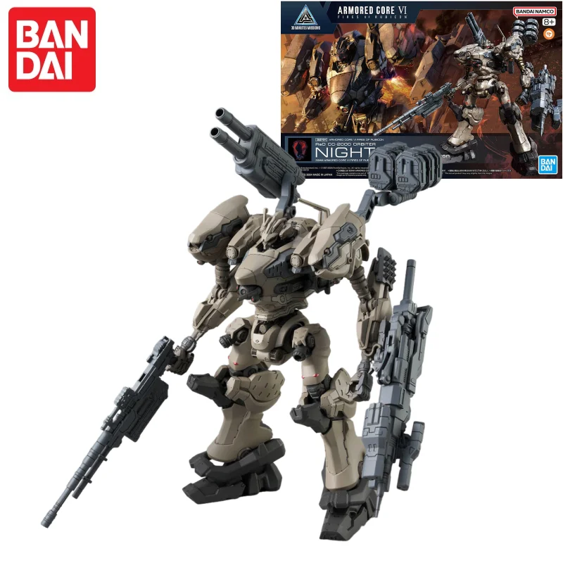 Bandai montaje 30Mm núcleo blindado 6 límite cielo fuego Nightfall Raven Crepúsculo Mecha Guerrero figura garaje juguete educativo