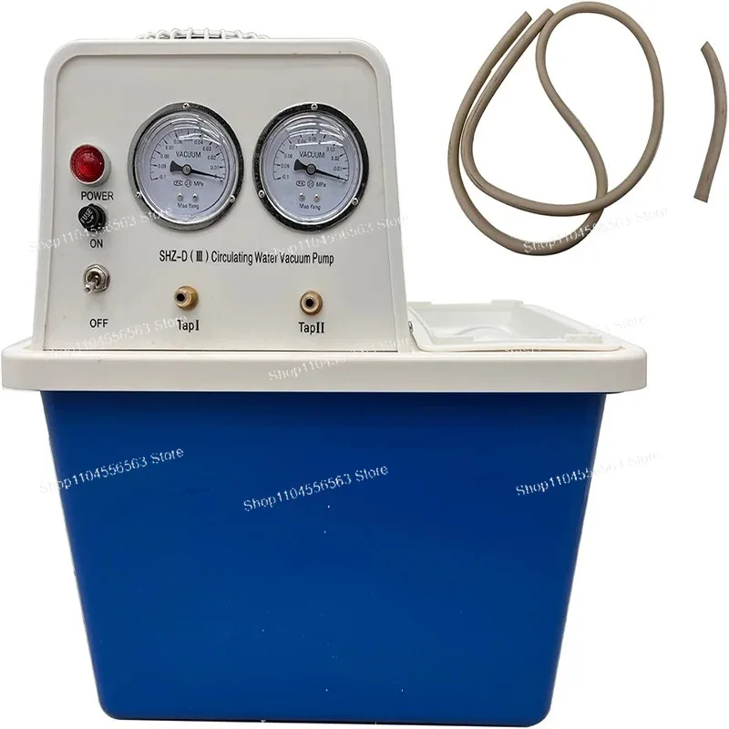 Lab Water Circulating Vacuum Pump - 15L Tank, 2 Pipes, 60L/min Rate for Chemistry Equipment