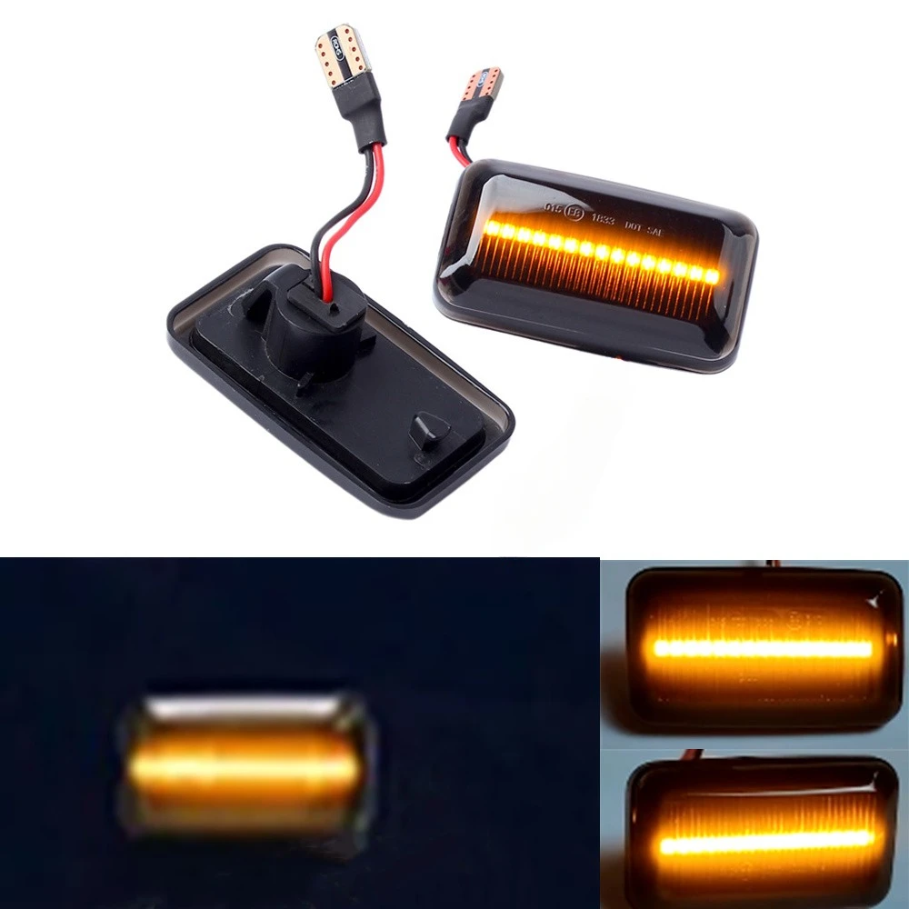 لأودي A6 S6 100 C3 C4 200 80 90 B2/B3/B4 كابريوليه كوبيه V8 بورش 911 944 VW جولف جيتا سيارة LED ديناميكية الجانب ماركر ضوء