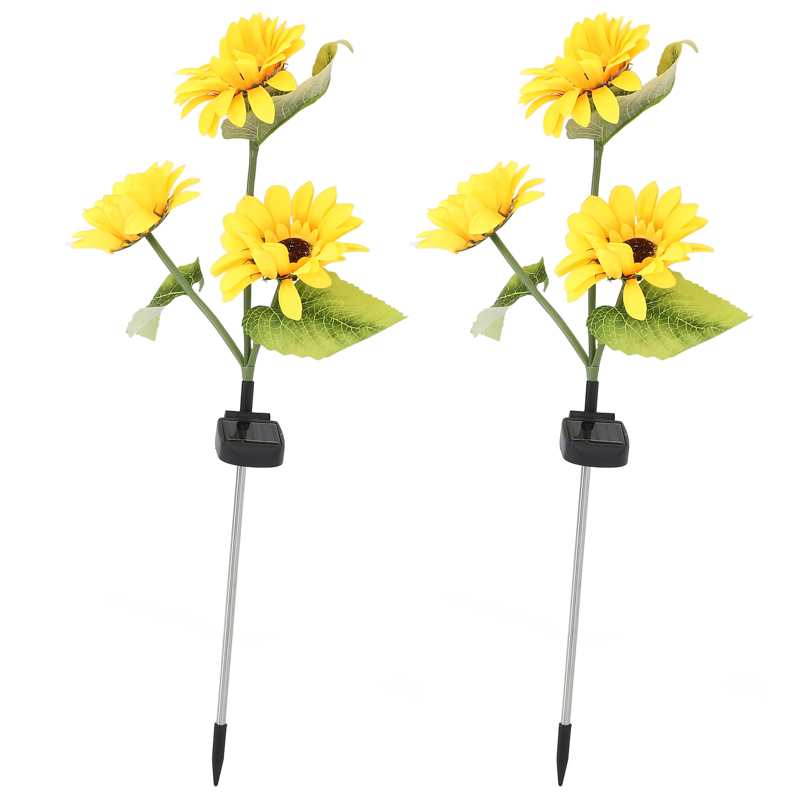 

2Pcs Solar Lights Outdoor Garden Decor Lawn LED Landscape Lighting Warm ABS Material Gifts Decorative Solar Lawn Light Yard