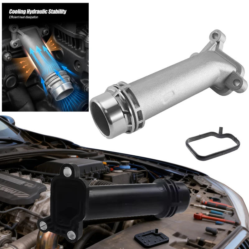 For BMW Engine Block Water Pipe Adapter 11127810707 Precision Aluminum Cooling System Pipe Joint for BMW1 3 5 Series X1 X3 X5 X6