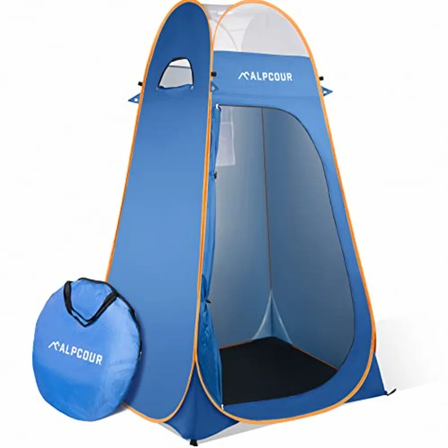 

Portable Pop Up Tent Privacy Tent for Portable Toilet, Shower and Changing Room for Camping and Outdoors Spacious, Extra Tall a